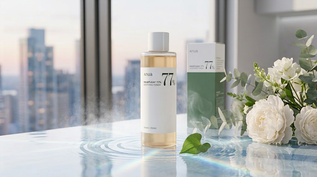 Anua Heartleaf 77% Soothing Toner bottle packaging