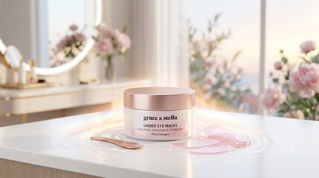 grace & stella under eye masks hydrogel patches package for puffy eyes and dark circles