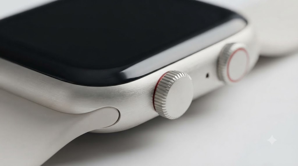 Smart Tech, Smarter Price: Apple Watch SE 3 Review 3 Apple Watch SE 3 close-up showing the digital crown and sleek aluminum case